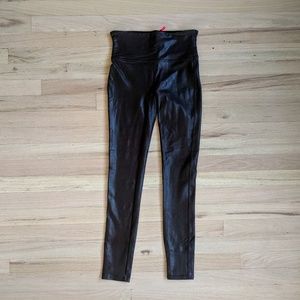 Spanx Faux leather leggings - Wine
